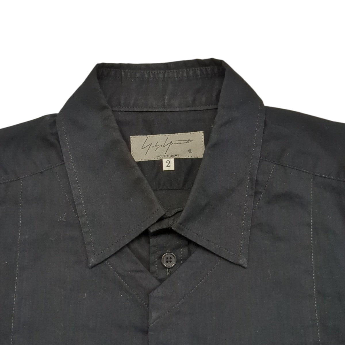 YOHJI YAMAMOTO 半袖シャツHN-B63-034 古着・中古-3枚目のアイテム画像