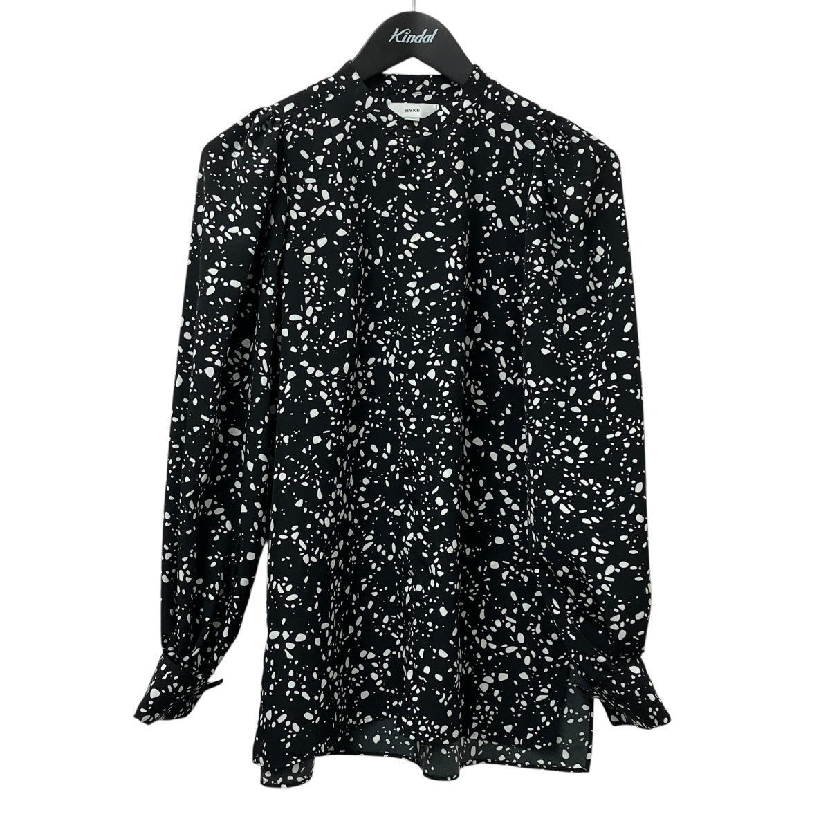 HYKE 23SSPEBBLE PRINTED BLOUSEブラウス231-15185 古着・中古-1枚目のアイテム画像