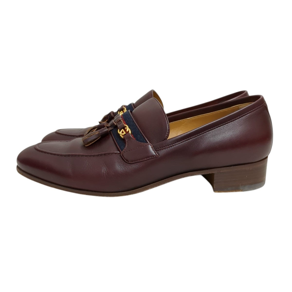 GUCCI タッセルローファー624720 624720 バーガンディー サイズ 9