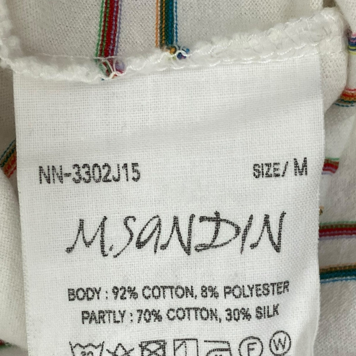NICENESS M．SANDIN WHITETシャツNN-3302J15 古着・中古-9枚目のアイテム画像