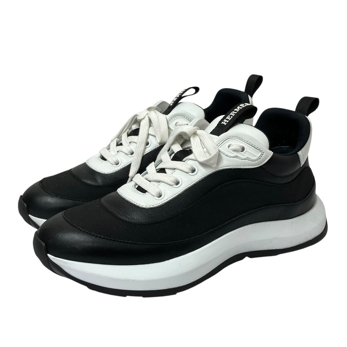 HERMES(エルメス) TURBOレザースニーカー ブラウン サイズ 43.5(約28.0