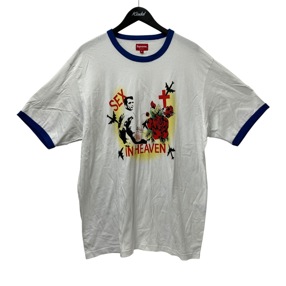 Supreme 23SSSex In Heaven Ringer TeeＴシャツ 古着・中古-1枚目のアイテム画像