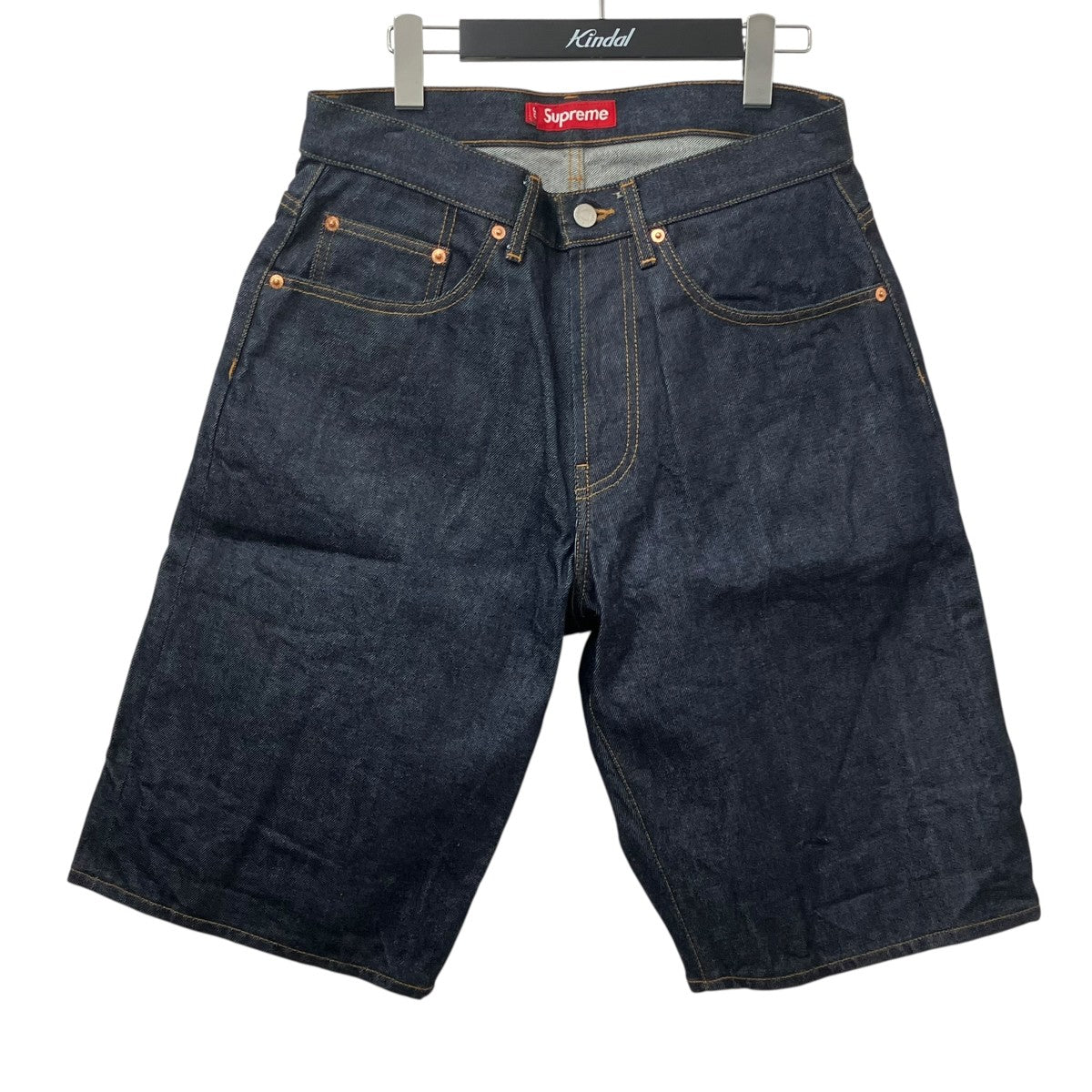 Supreme Rigid Baggy Selvedge Denim Shortショートパンツ 古着・中古-1枚目のアイテム画像