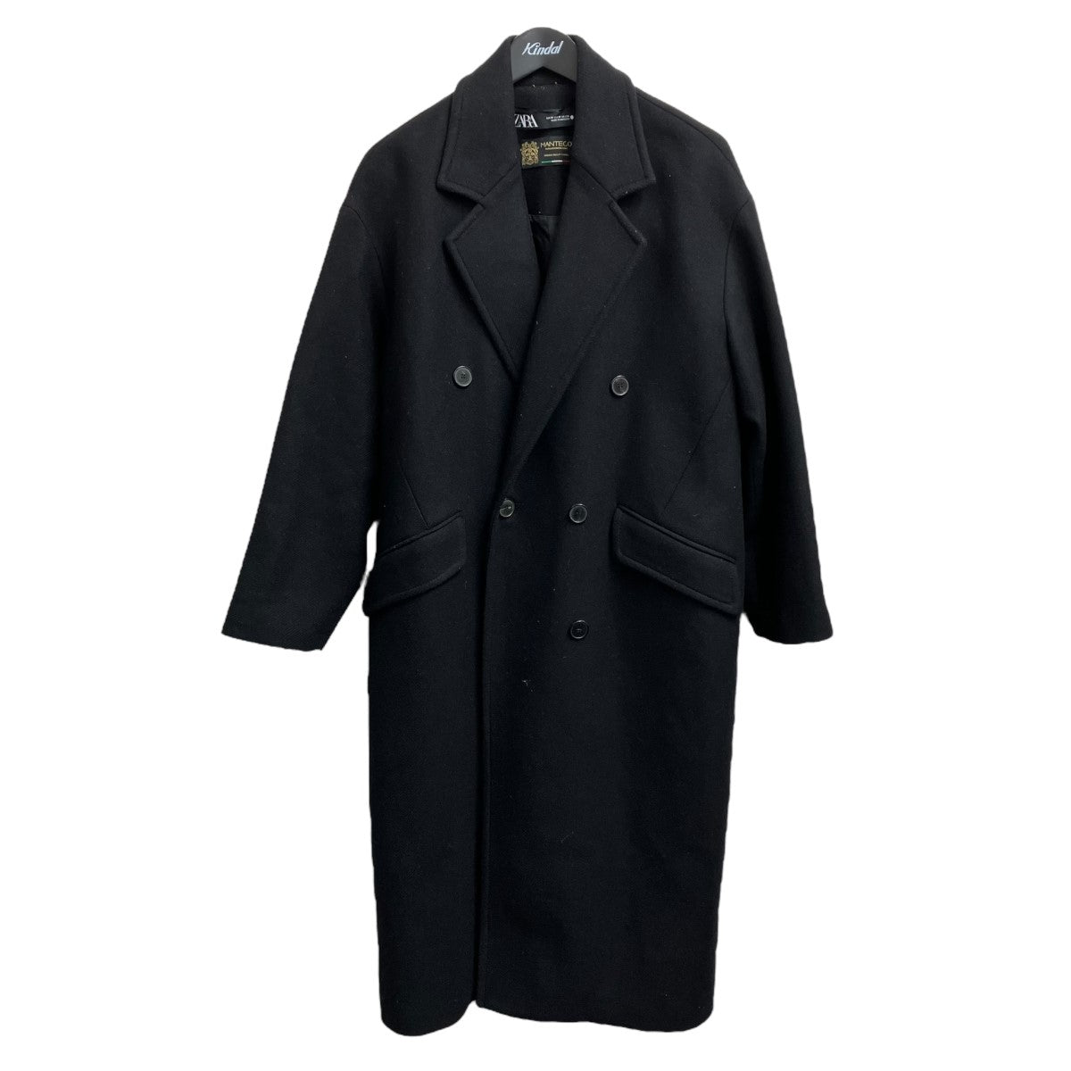 ZARA(ザラ) ダブルブレストチェックコート グレー サイズ S｜【公式