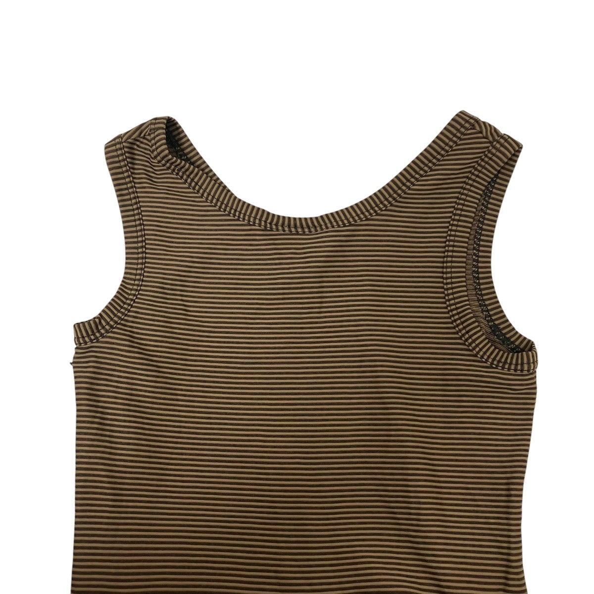 FENDI(フェンディ) ノースリーブワンピース ブラウン×ブラック サイズ