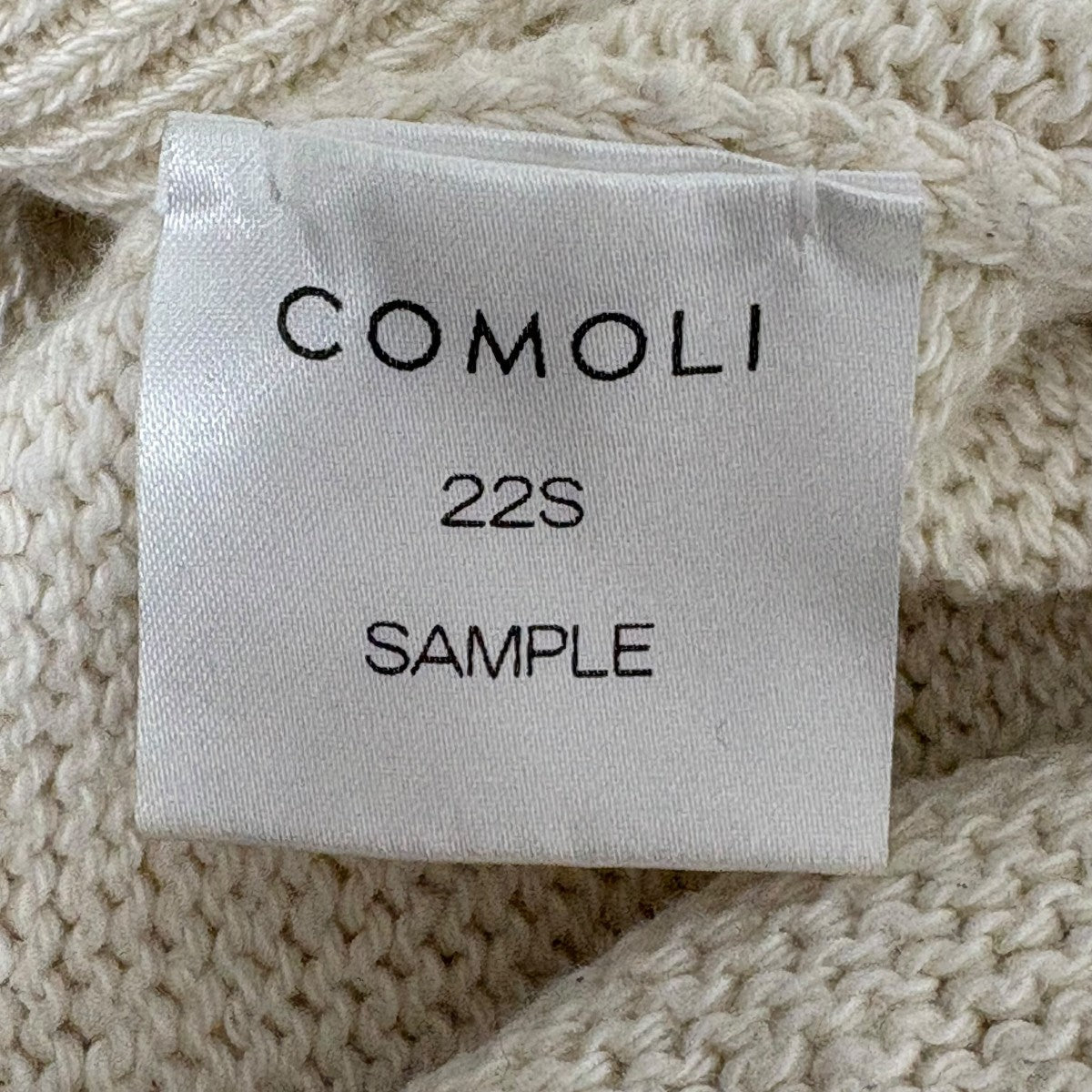 COMOLI(コモリ) SAMPLEニット ホワイト サイズ -｜【公式】カインド