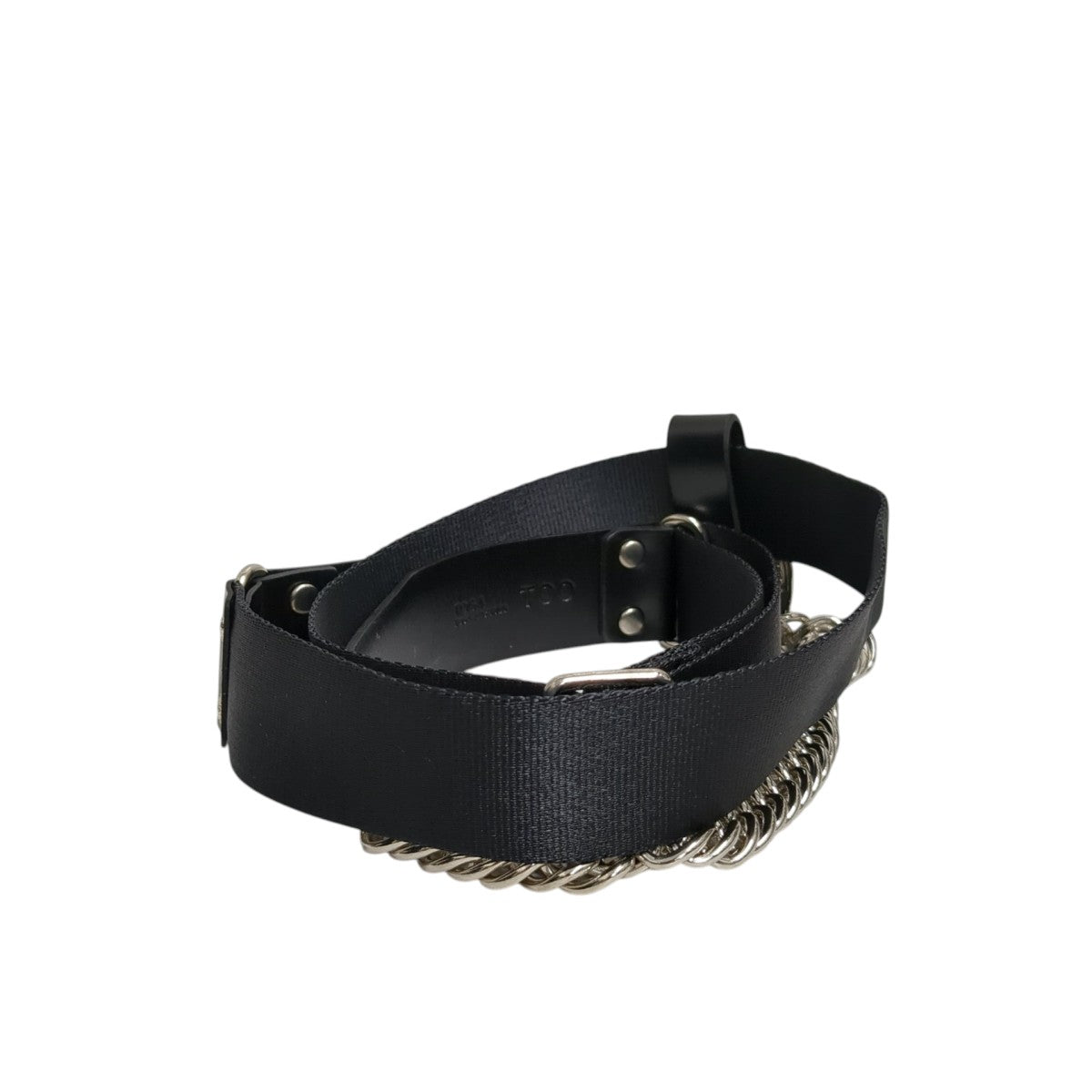 TOGA PULLA(トーガプルラ) Metal buckle vinyl beltベルト クリア