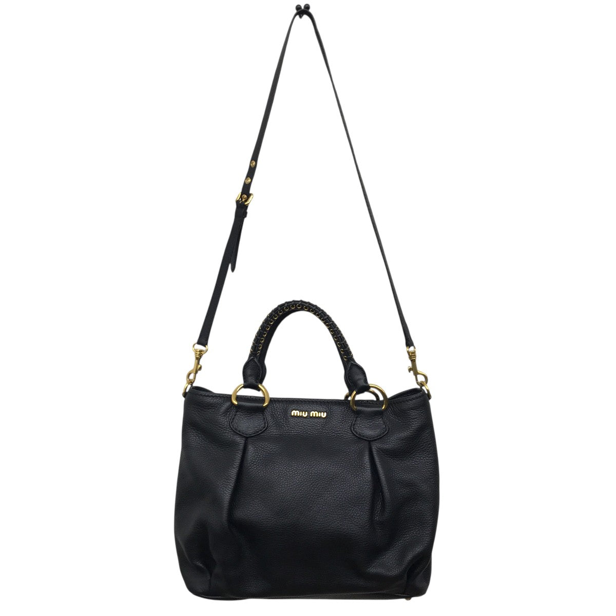 MIU MIU(ミュウミュウ) 2WAYハンドバッグRR1629 RR1629 ブラック