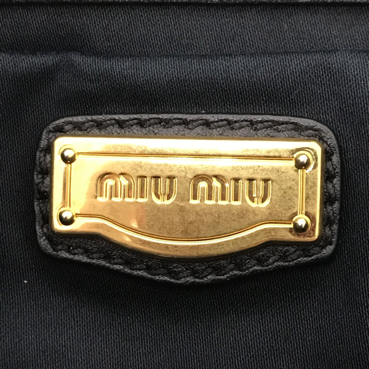 MIU MIU(ミュウミュウ) 2WAYハンドバッグRR1629 RR1629 ブラック