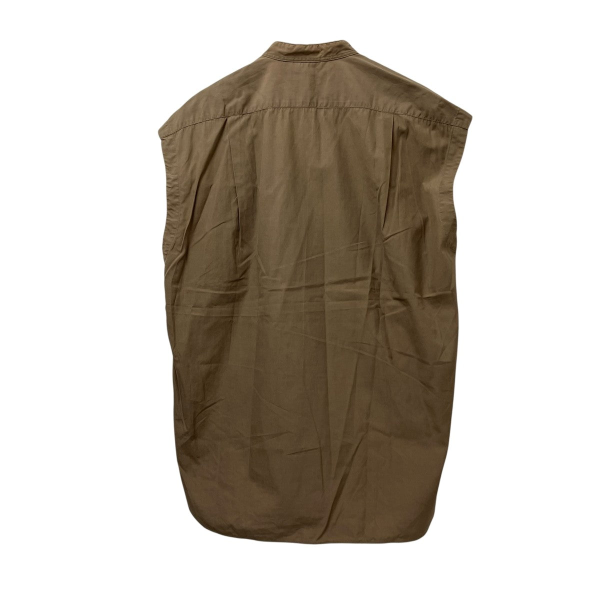 AURALEE WASHED FINX TWILL SLEEVELESS SHIRTSブラウスA9SS04TN 古着・中古-2枚目のアイテム画像