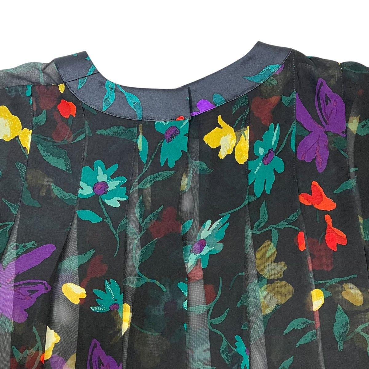 sacai 24SSFloral Print Pullover半袖ブラウス24-07296 古着・中古-4枚目のアイテム画像