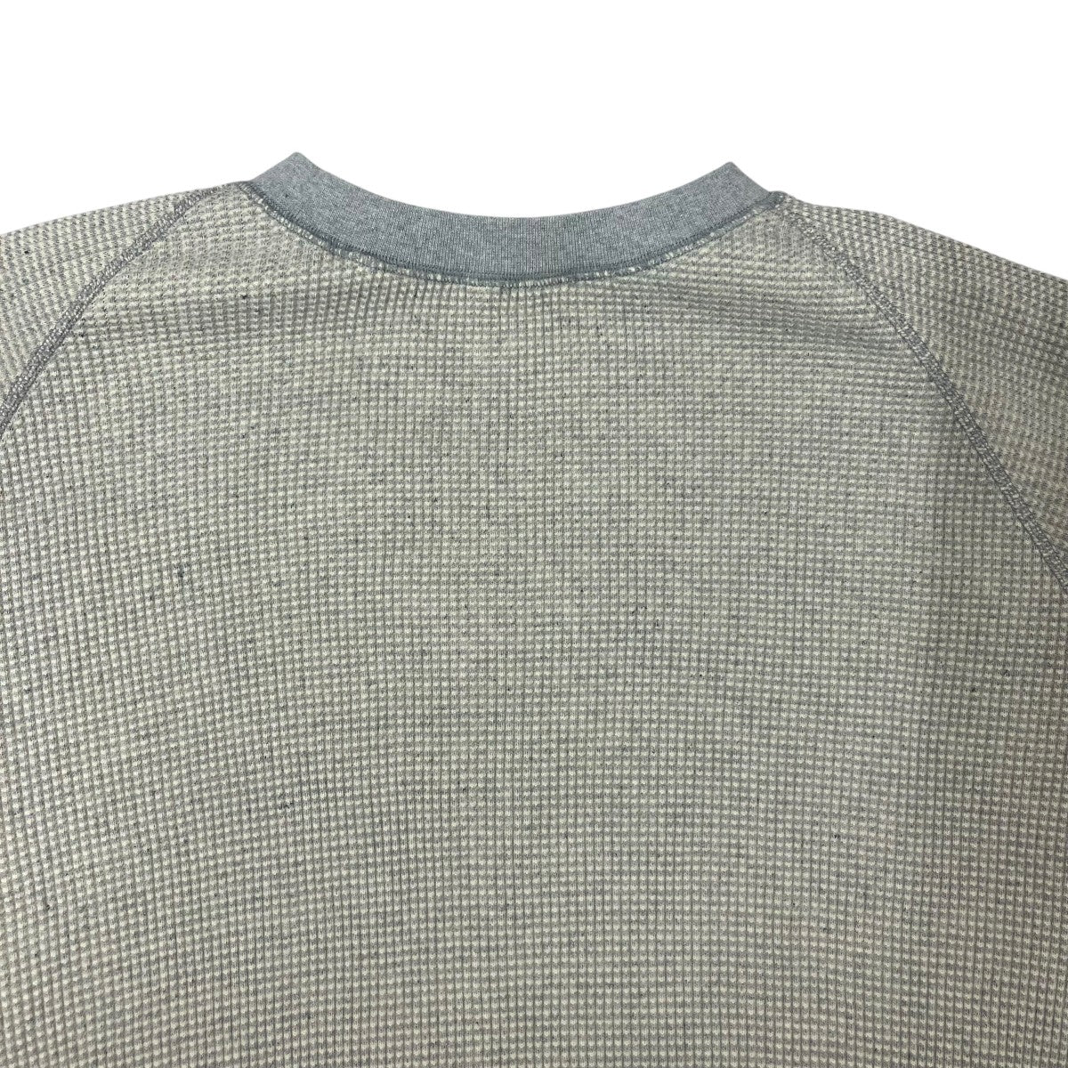 BASIC デニム混ワッフルプルオーバースウェット