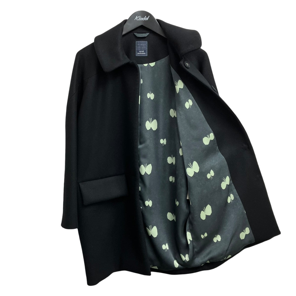 【最終値下げ】ミナペルホネン　ロングコート　グレー　40サイズ　bedrock 最終値下げ】ミナペルホネン ロングコート グレー 40サイズ bedrock