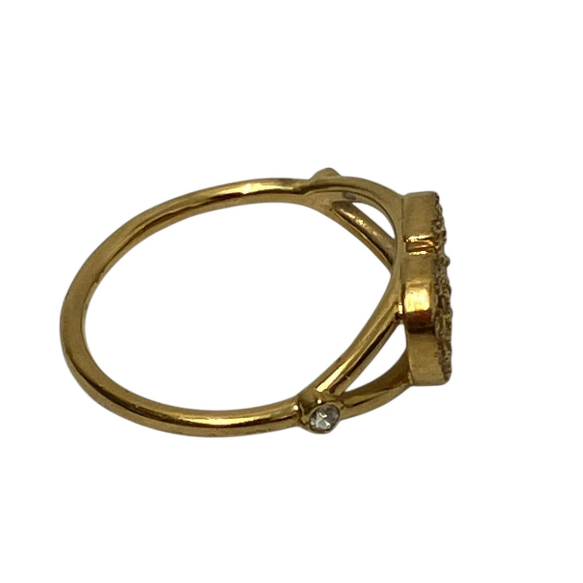 Dior ゴールドリング ストーン付き 楽天市場】クリスチャン ディオール リング ゴールド 10号 11号 S GP