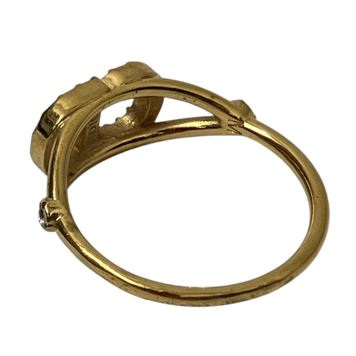 DIOR(ディオール) CD ストーンリング ゴールド サイズ 11号｜【公式