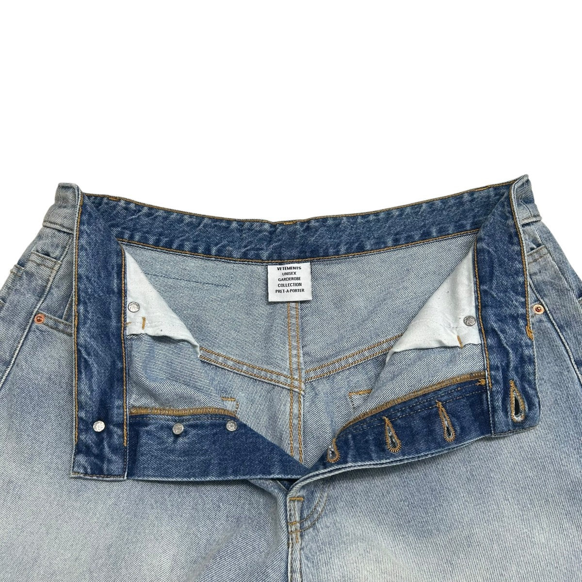VETEMENTS 23SSDESTROYED BAGGY JEANSバギージーンズUE63PA300L 古着・中古-4枚目のアイテム画像