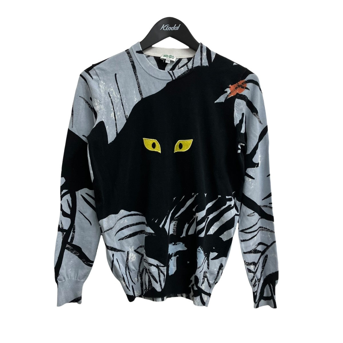 KENZO(ケンゾー) ニットF655PU2633XN F655PU2633XN ブラック×ブルー