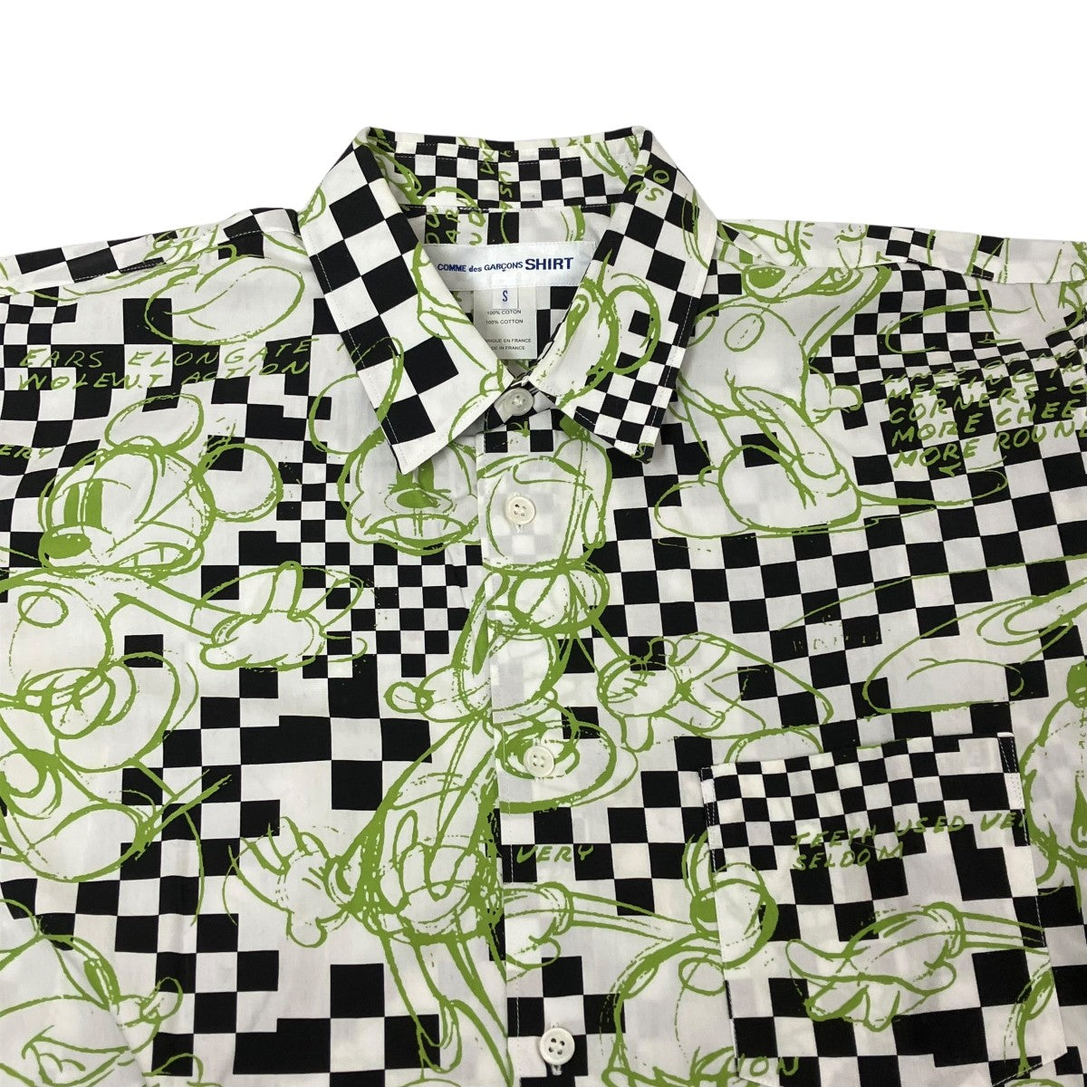COMME des GARCONS SHIRT×Disney 半袖シャツS22074 古着・中古-3枚目のアイテム画像