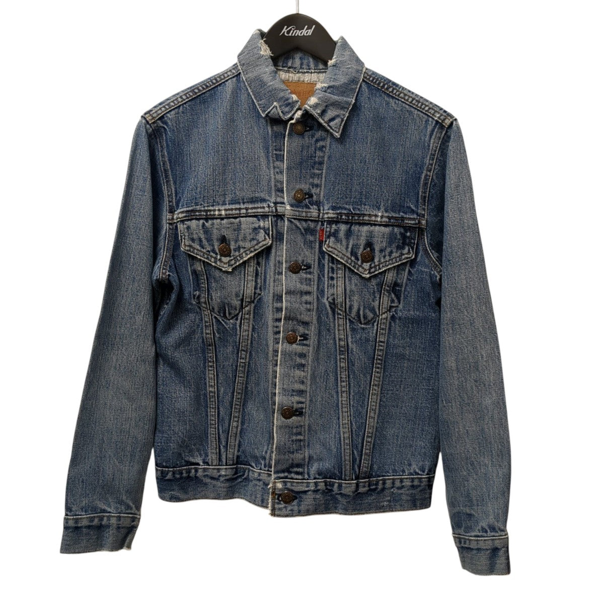 VINTAGE LEVI’S 70s ボタン裏52 small eデニムジャケット 古着・中古-1枚目のアイテム画像