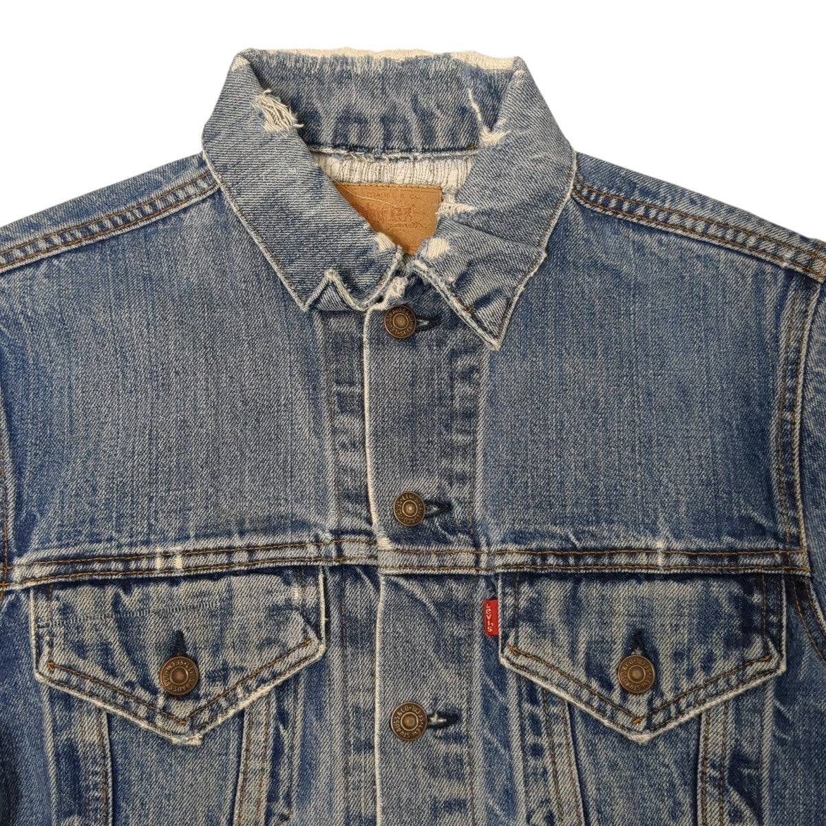 VINTAGE LEVI’S 70s ボタン裏52 small eデニムジャケット 古着・中古-3枚目のアイテム画像