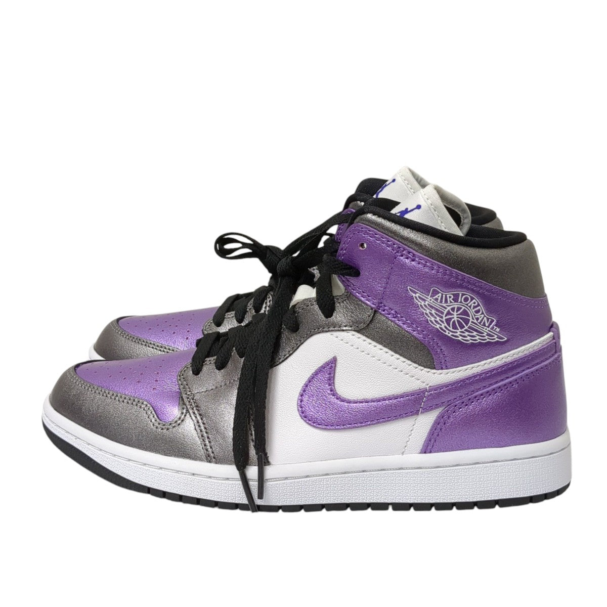 Air Jordan 1 Mid Metallic PurpleスニーカーHJ5911