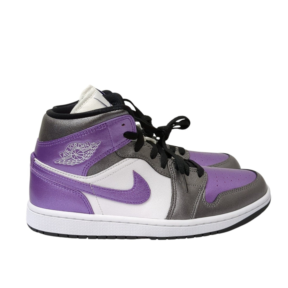 Air Jordan 1 Mid Metallic PurpleスニーカーHJ5911