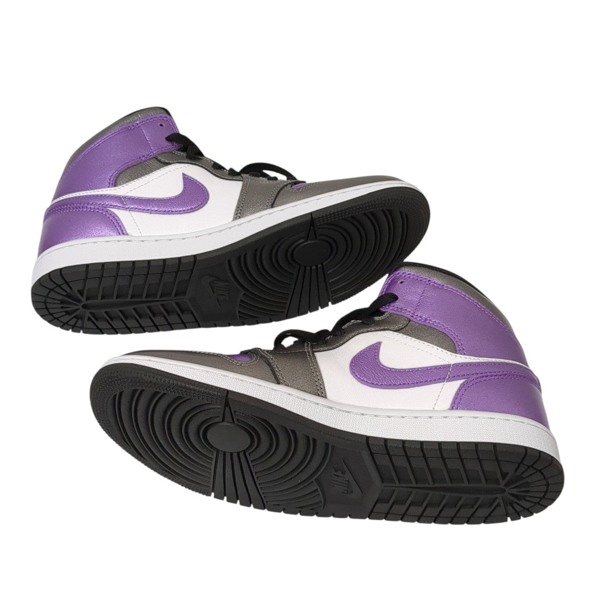 Air Jordan 1 Mid Metallic PurpleスニーカーHJ5911