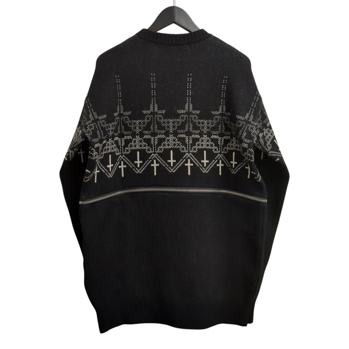 23AWFairisle oversized knit sweaterニット4A001-0123-41
