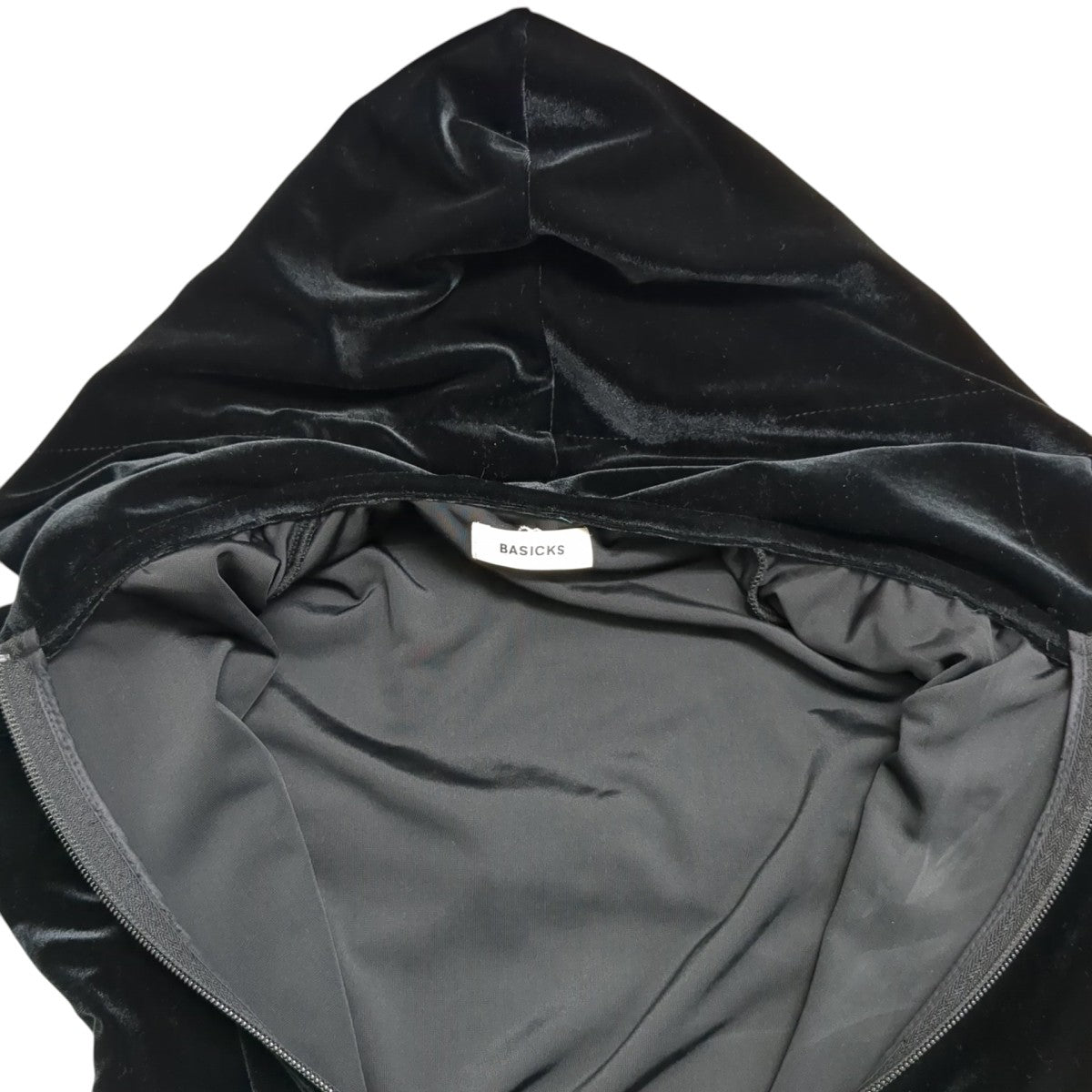 BASICKS 25AWMicro Bra Velour HoodieパーカーS4.5-0404W 古着・中古-5枚目のアイテム画像