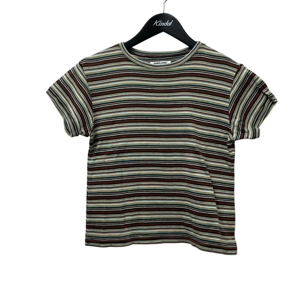 FUMIKA UCHIDA MULTICOLOR STRIPE T-SHIRTTシャツFU-V-CS003 古着・中古-1枚目のアイテム画像