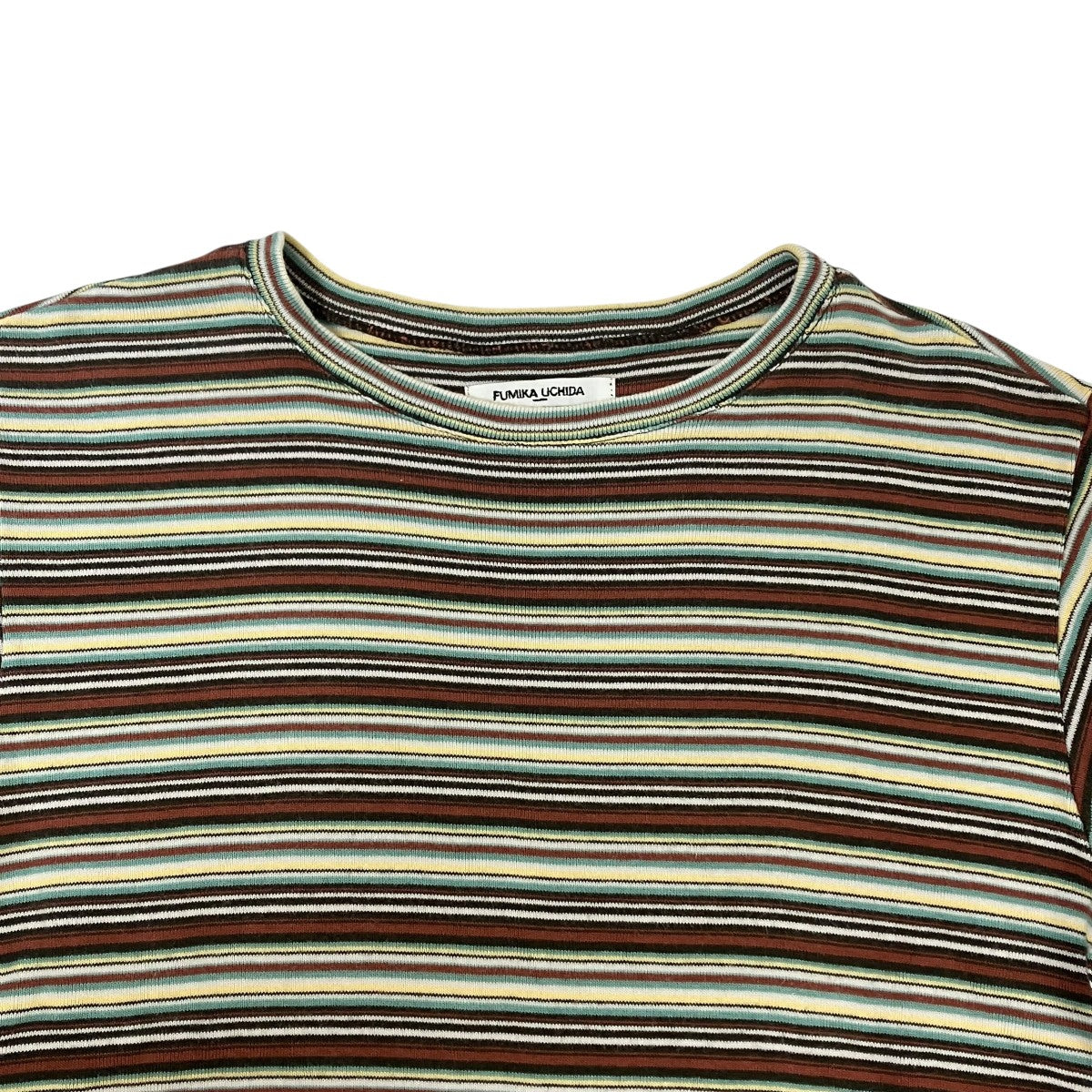 FUMIKA UCHIDA MULTICOLOR STRIPE T-SHIRTTシャツFU-V-CS003 古着・中古-3枚目のアイテム画像