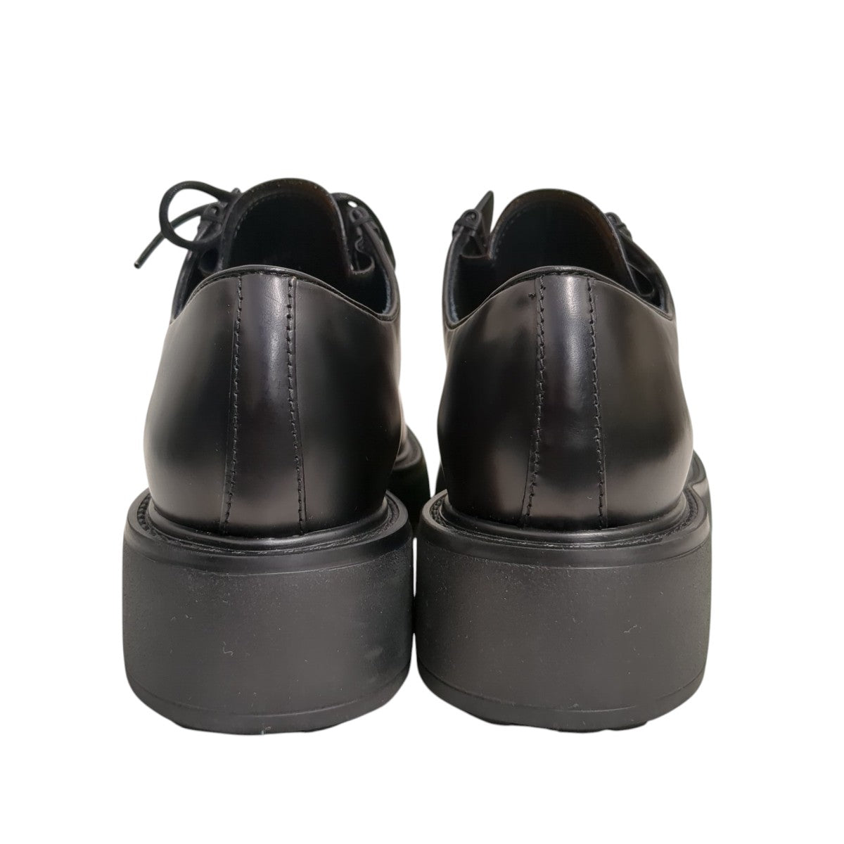 PRADA プラダ　プラットフォーム　ウイングチップ　革靴　ローファー　37 黒 PRADAのプラットフォームシューズ PRADA プラダ プラットフォーム