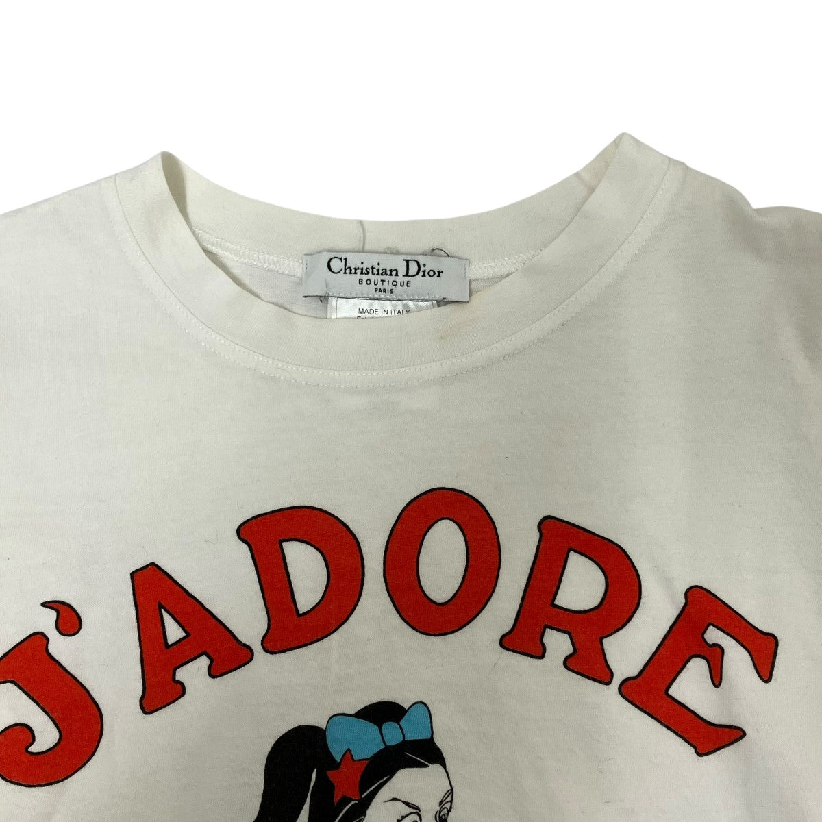 美品　ガリアーノ期　クリスチャンディオール　Tシャツ　ジャドール　M　ホワイト Christian Dior(クリスチャンディオール) ガリアーノ期 マーメイドT