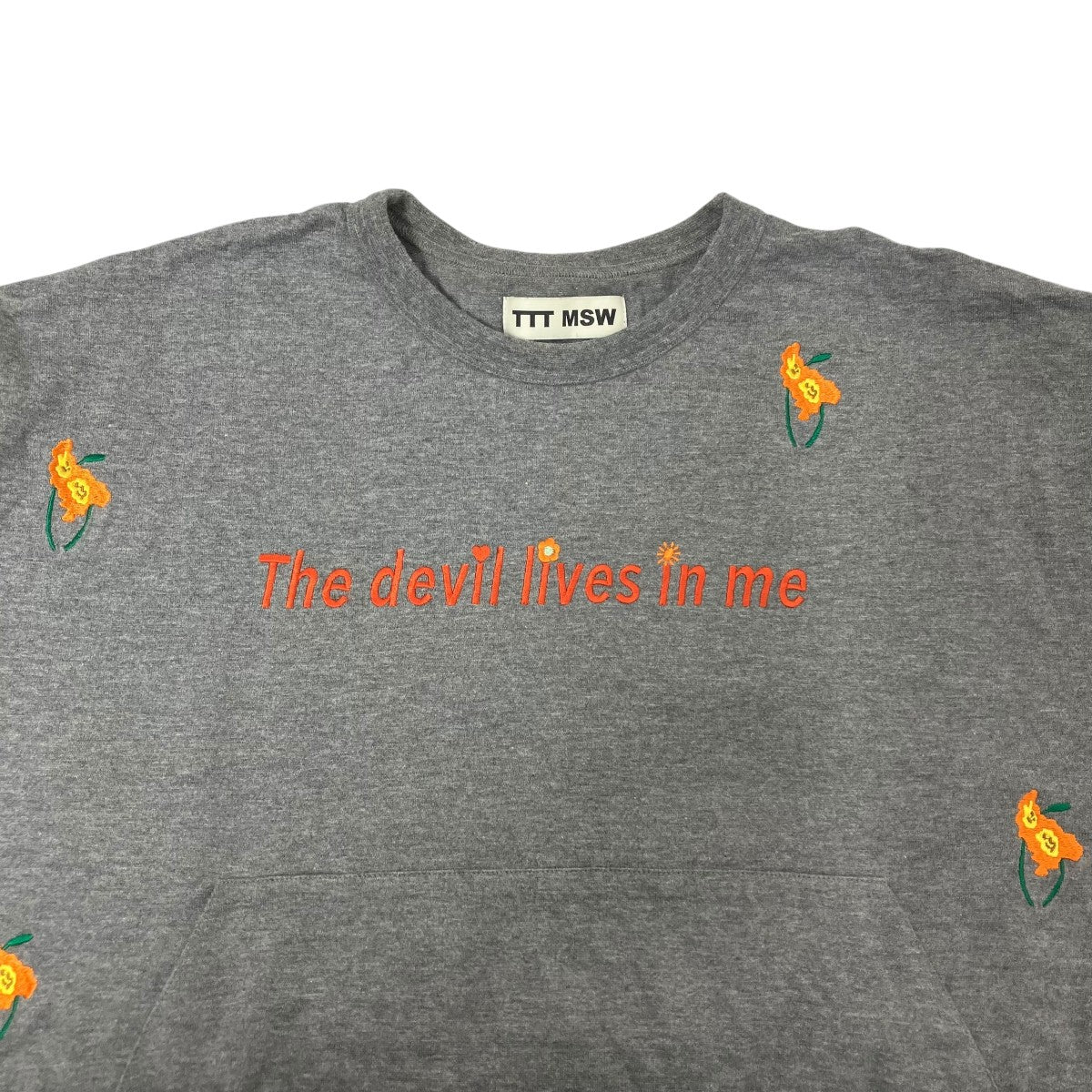 TTT MSW×BEAMS Flower EmbroideryロングスリーブTシャツTTT-2021SS-CT02 古着・中古-3枚目のアイテム画像