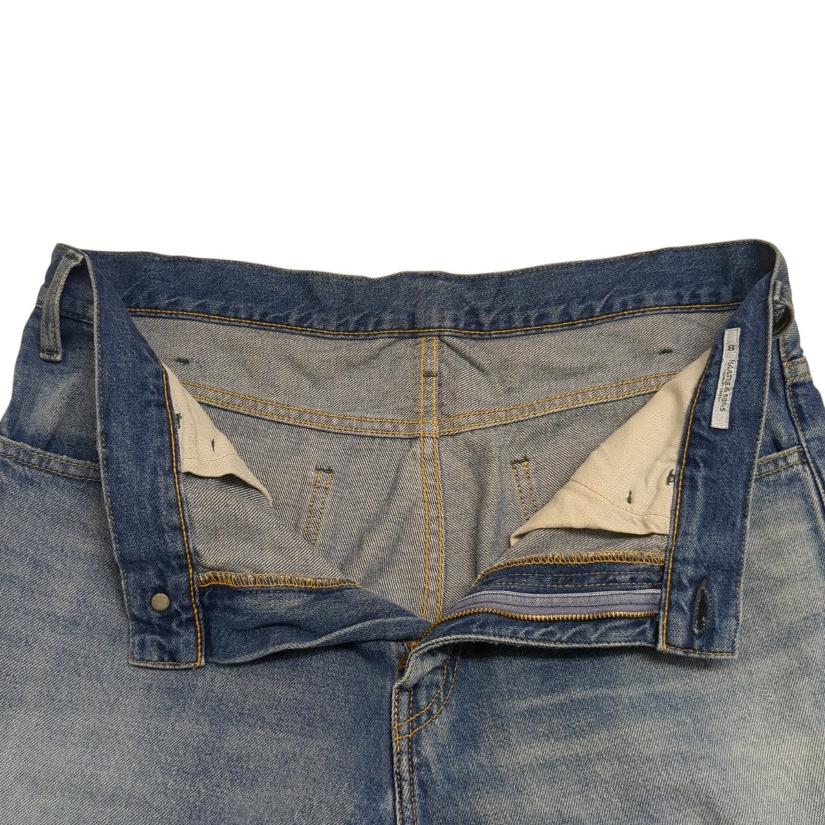 MAATEE＆SONS 25AWFLARE DENIM repairデニムパンツMT5303-0222 古着・中古-4枚目のアイテム画像