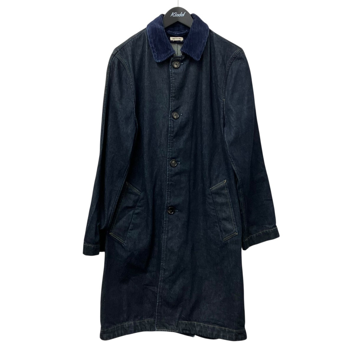 MARNI(マルニ) 22AWウールヘリンボーンカラーネップチェスターコート