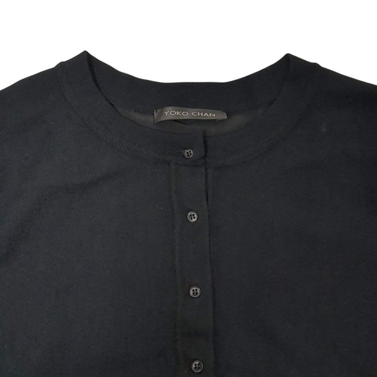 YOKO CHAN(ヨーコチャン) 異素材切替カーディガンYCBN-116-036 YCBN