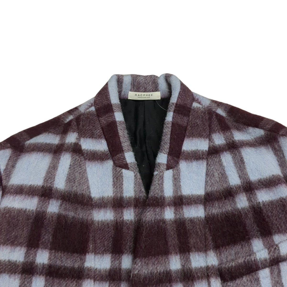 MACPHEE / シャギーチェック オーバーサイズド/ジャケット/38/ウール/PUP/チェック/12-07-15-07335 MACPHEE(マカフィー) シャギーチェックオーバージャケット12-07-15