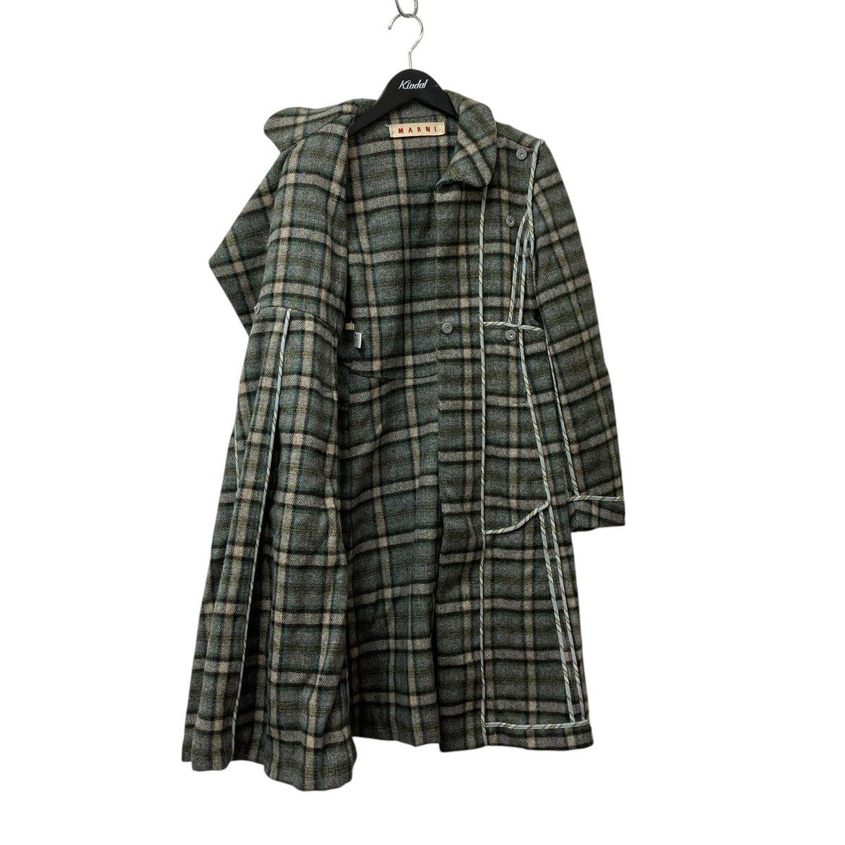 MARNI(マルニ) コート グリーン×グレー サイズ 40｜【公式】カインド