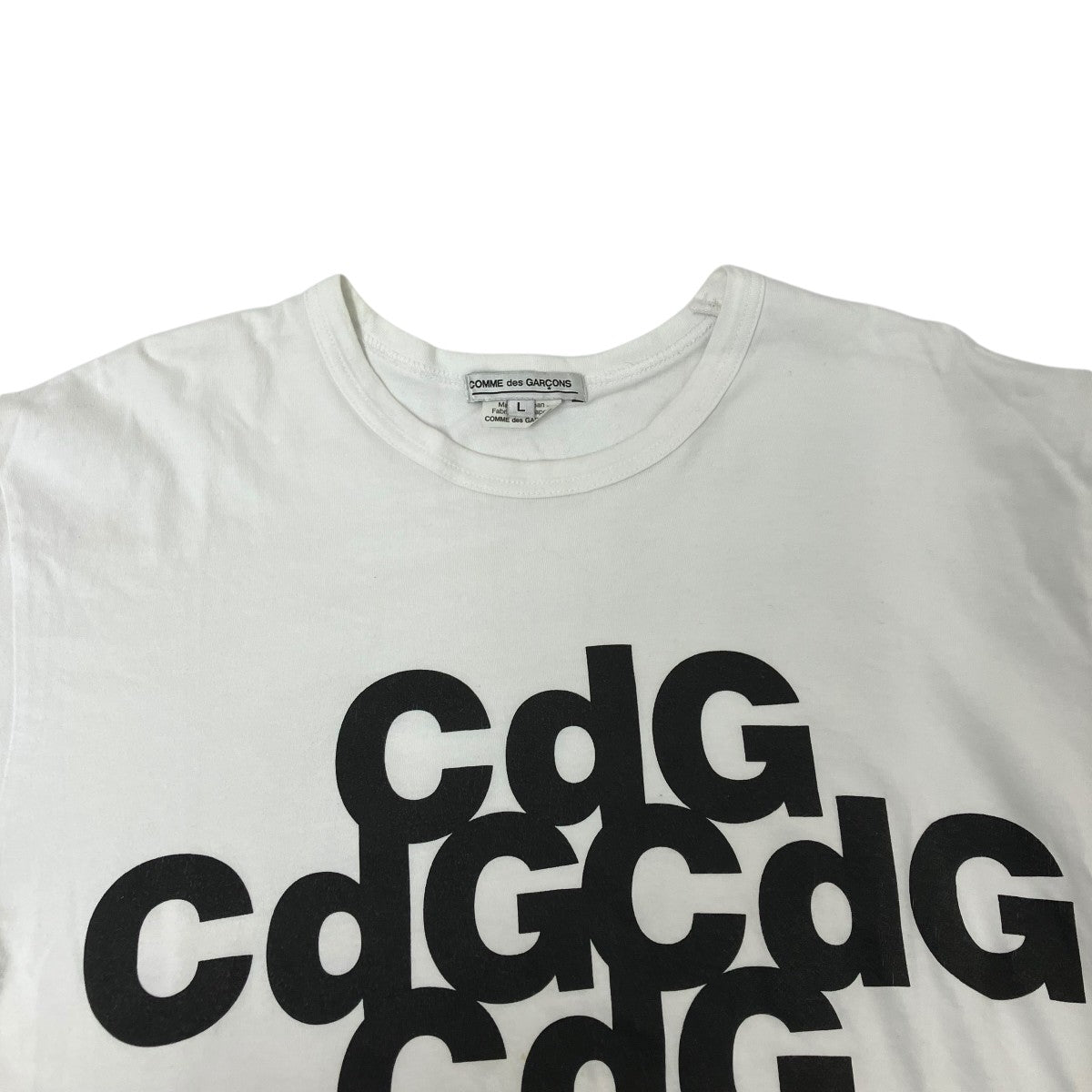 COMME des GARCONS Tシャツ・カットソー M 白 【古着】【中古】【送料無料】 COMME des GARCONS - COMME des GARCONS Tシャツ・カットソー M 白