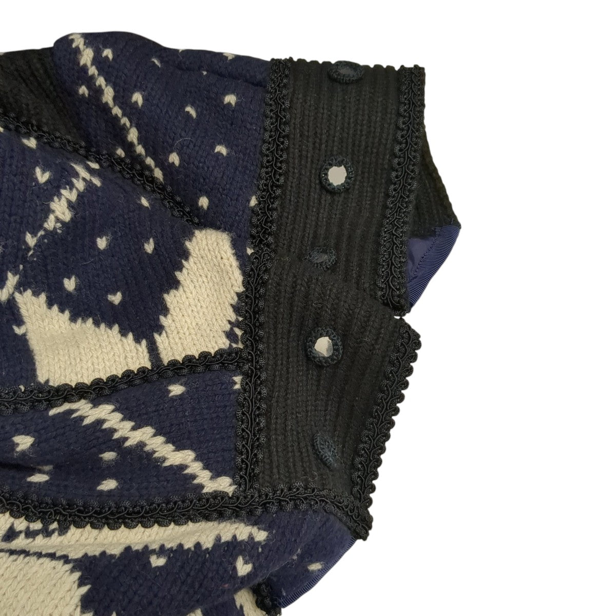 sacai(サカイ) ワンピース15-02311 15-02311 ネイビー×ホワイト サイズ