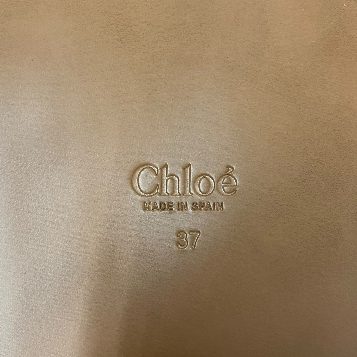 Chloe(クロエ) kaceyレザー スライドサンダル ブラック サイズ 37