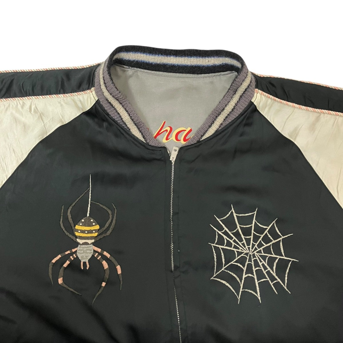 東洋エンタープライズ 港商 SPIDER×ROAKING TIGERスカジャン 古着・中古-6枚目のアイテム画像