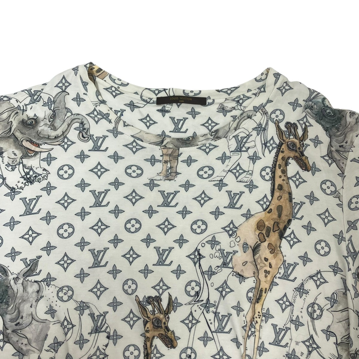 LOUIS VUITTON 17SSモノグラム アニマル チャップマン・ブラザーズ半袖TシャツRM171 古着・中古-3枚目のアイテム画像