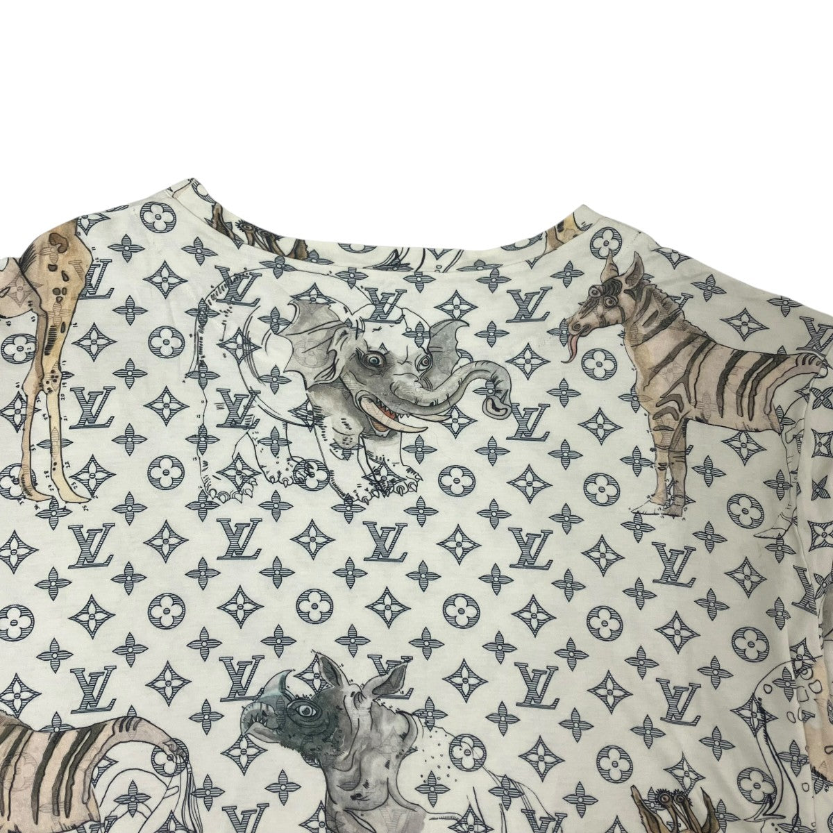 LOUIS VUITTON 17SSモノグラム アニマル チャップマン・ブラザーズ半袖TシャツRM171 古着・中古-4枚目のアイテム画像