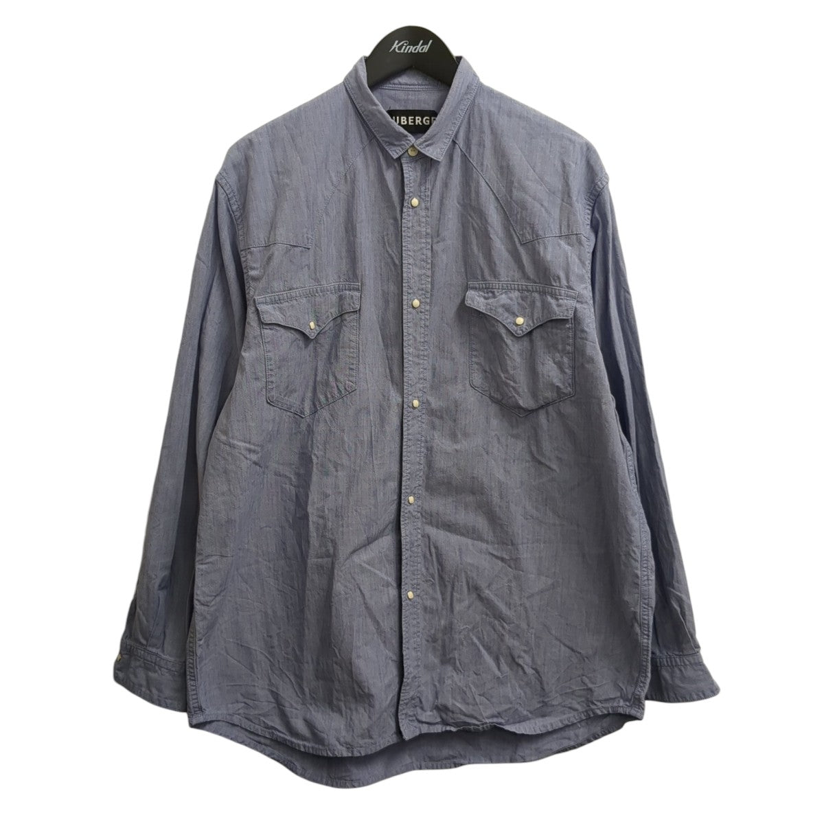 AUBERGE(オーベルジュ) serge rose シャンブレー長袖シャツ スカイ