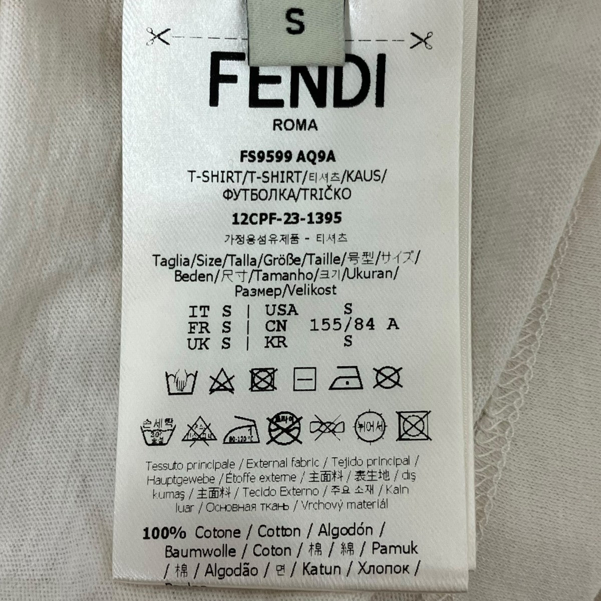 FENDI TシャツFS9599 AQ9A 古着・中古-6枚目のアイテム画像
