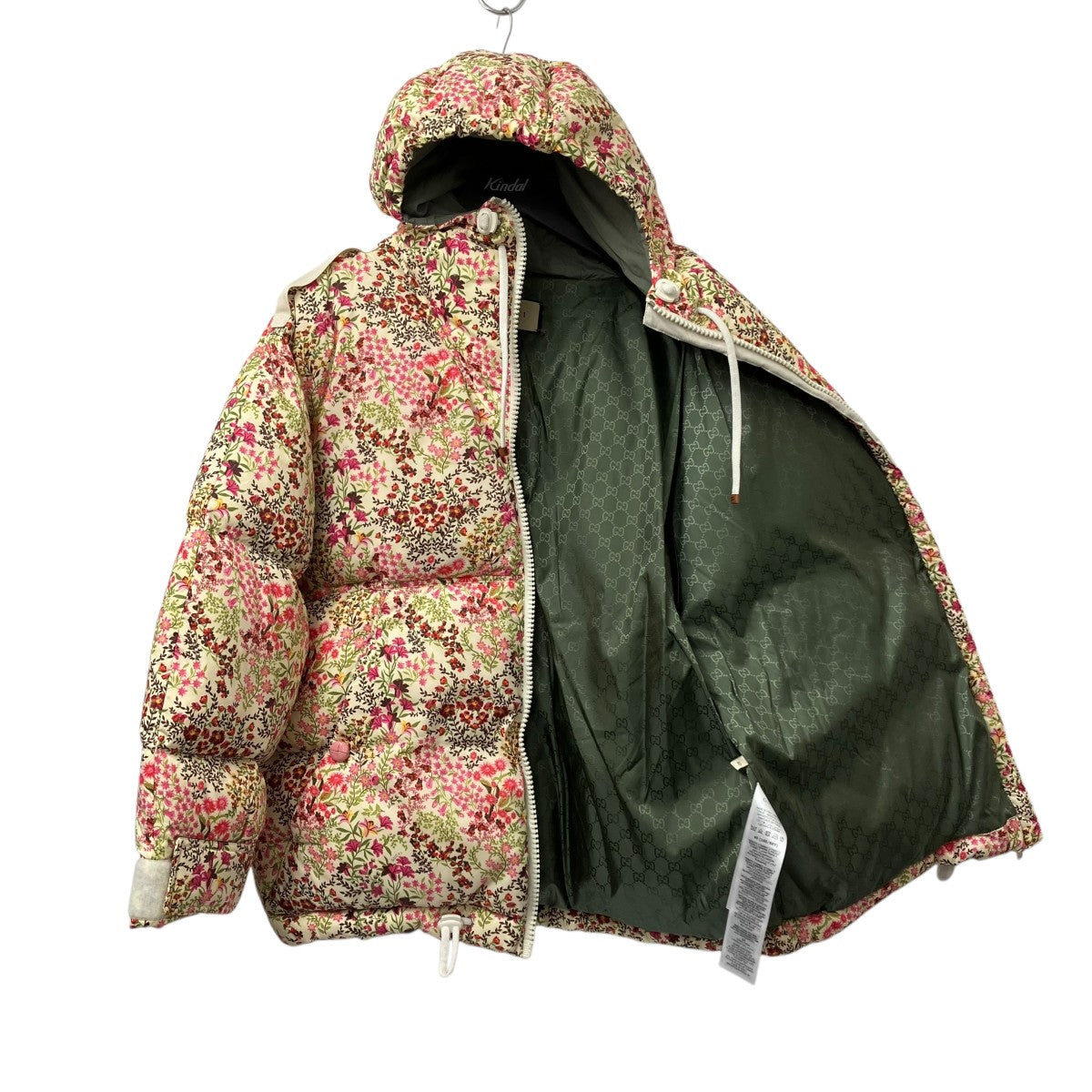 GUCCI(グッチ) 花柄ダウンジャケット722876 722876 ピンク×アイボリー