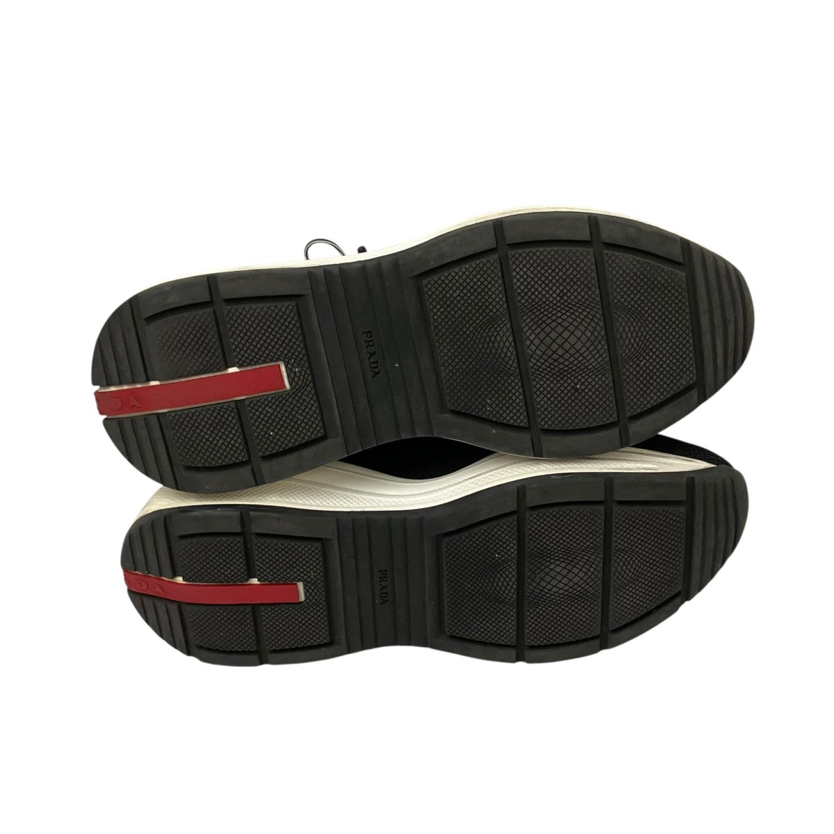 PRADA SPORTS(プラダスポーツ) スニーカー ブラック×オレンジ サイズ