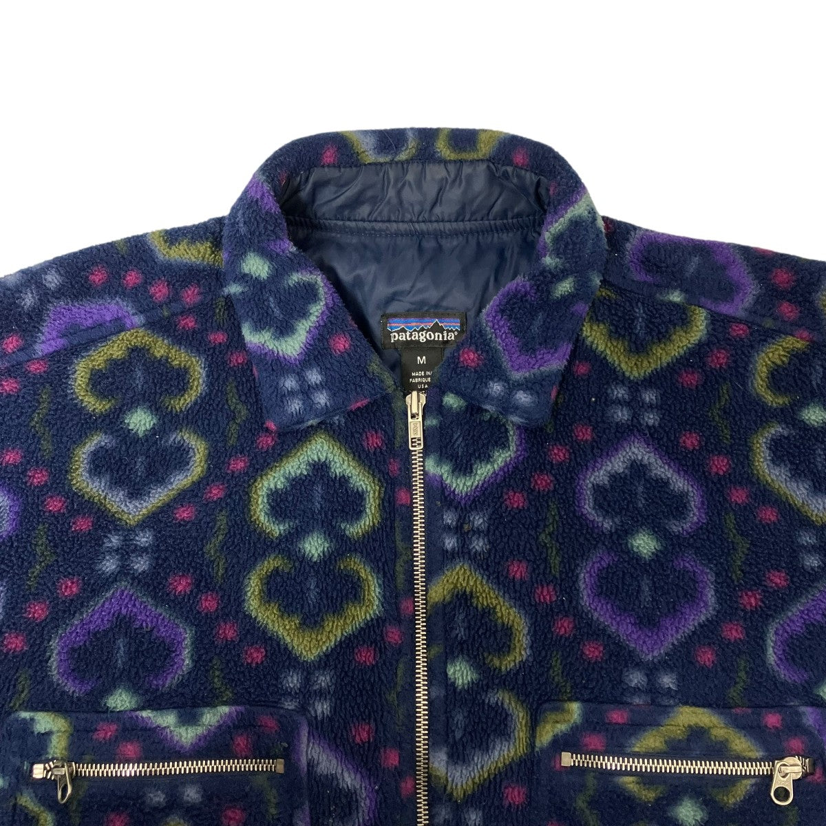 Patagonia 90sタペストリー柄シンチラオーバーシャツ21200 古着・中古-4枚目のアイテム画像